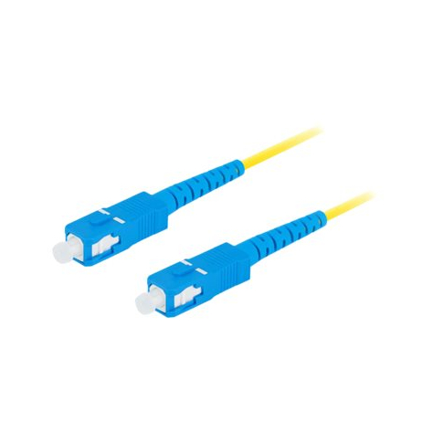 Patchcord LANBERG fiber optic SM SC/UPC-SC/UPC simplex 2m LSZH g657a1 3.0mm yellow