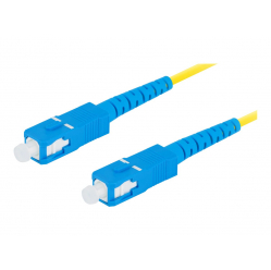 Patchcord LANBERG fiber optic SM SC/UPC-SC/UPC simplex 5m LSZH g657a1 3.0mm yellow