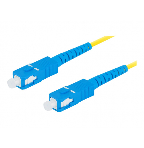 Patchcord LANBERG fiber optic SM SC/UPC-SC/UPC simplex 5m LSZH g657a1 3.0mm yellow