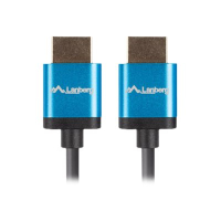 Kabel LANBERG HDMI M/M v2.0 0.5m black 4K slim