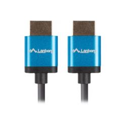 Kabel LANBERG HDMI M/M v2.0 0.5m black 4K slim