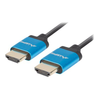 Kabel LANBERG HDMI M/M v2.0 1m black 4K slim