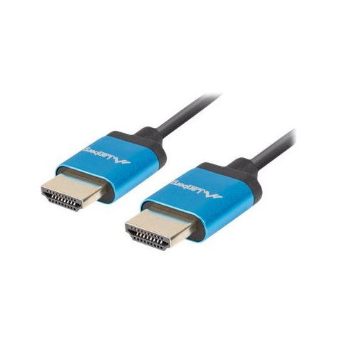 Kabel LANBERG HDMI M/M v2.0 1m black 4K slim