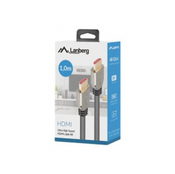 Kabel LANBERG HDMI M/M v2.1 1m 8K black