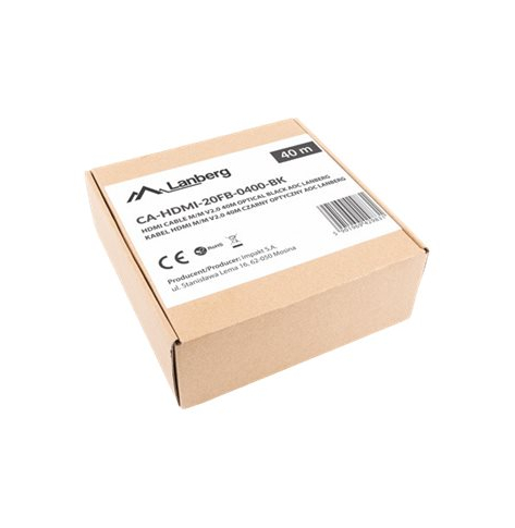 Kabel LANBERG HDMI v2.0 M/M 40m optical AOC black