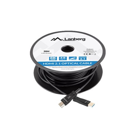 Kabel LANBERG HDMI v2.1 8K M/M 30m optyczny AOC