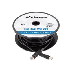 Kabel LANBERG HDMI v2.1 8K M/M 40m optyczny AOC