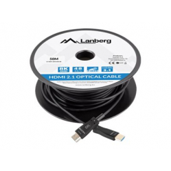 Kabel LANBERG HDMI v2.1 8K M/M 50m optyczny AOC