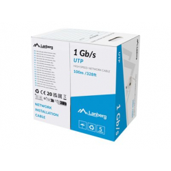 Kabel LANBERG instalacyjny UTP Pr 100m