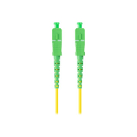 Kabel LANBERG krosowy - G.657.A1 9/125 SC/APC żółty 1m