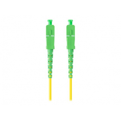 Kabel LANBERG krosowy - G.657.A1 9/125 SC/APC żółty 1m