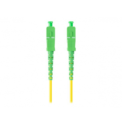 Kabel LANBERG krosowy - G.657.A1 9/125 SC/APC żółty 1m