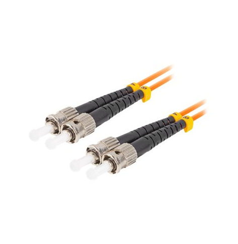 Kabel LANBERG krosowy - OM2 50/125 ST/UPC pomarańczowy 15m
