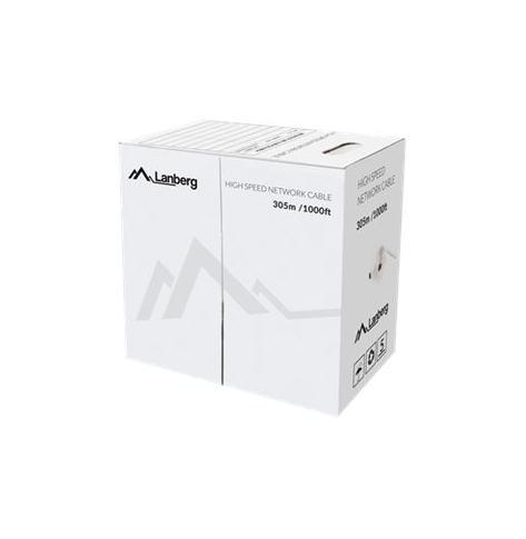 Kabel LANBERG LAN UTP cat.6 305m solid CU fluke passed