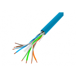 Kabel LANBERG lan UTP 1Gb/s 305m drut CCA niebieski