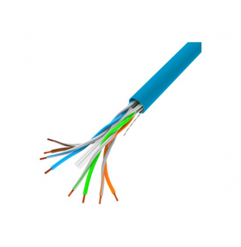 Kabel LANBERG lan UTP 1Gb/s 305m drut CCA niebieski