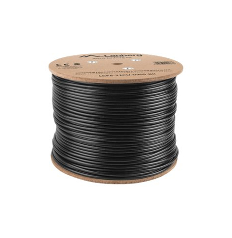 Kabel LANBERG LCF6-21CU-0305-BK Lanberg instalacyjny FTP, kat. 6, drut OUTDOOR CU, 305m, czarny
