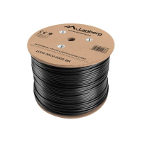 Kabel LANBERG LCU6-30CU-0305-BK Lanberg instalacyjny zel. UTP, kat. 6 , drut, CU, 305m czarny