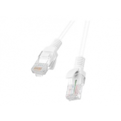 Patchcord LANBERG cat.5e 0.25m white