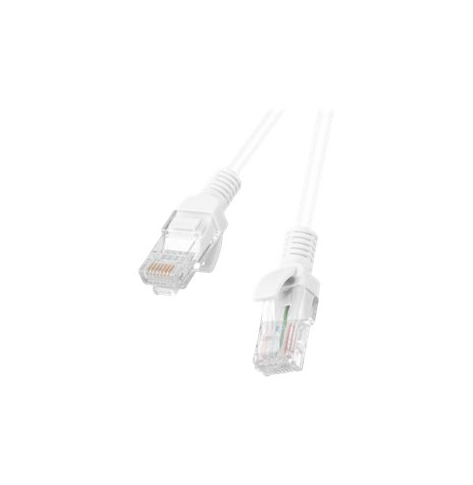Patchcord LANBERG cat.5e 0.25m white