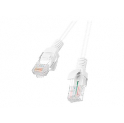 Patchcord LANBERG cat.5e 0.5m white