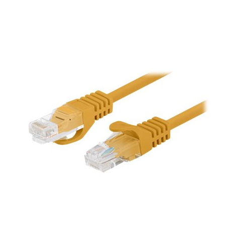 Patchcord LANBERG Cat.5e UTP 0.25m orange 10-pack