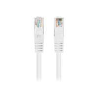 Patchcord LANBERG Cat.5e UTP 0.25m white 10-pack