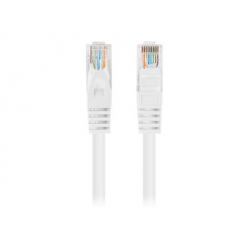 Patchcord LANBERG Cat.5e UTP 0.25m white 10-pack