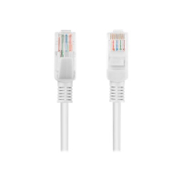 Patchcord LANBERG Cat.5e UTP 0.5m white 10-pack