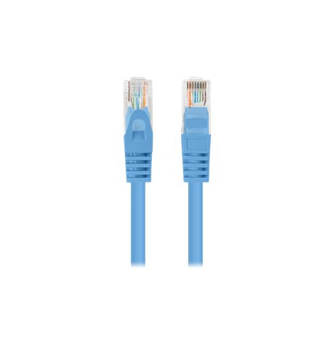 Patchcord LANBERG Cat.5e UTP 1.5m blue 10-pack