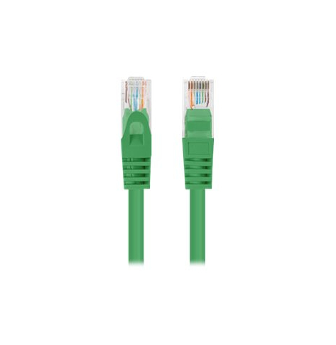 Patchcord LANBERG Cat.5e UTP 1.5m green 10-pack