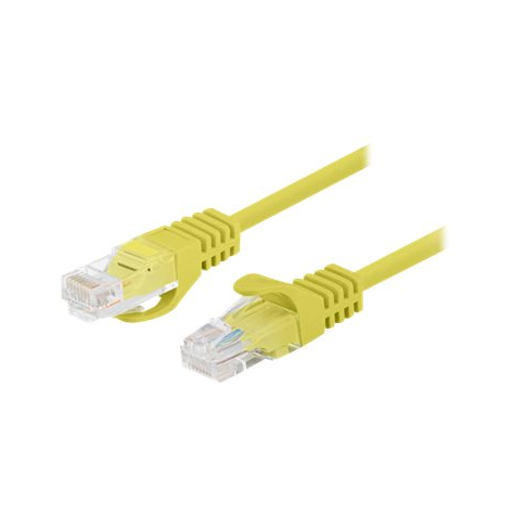 Patchcord LANBERG Cat.5e UTP 1.5m yellow 10-pack