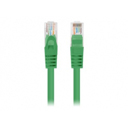 Patchcord LANBERG Cat.5e UTP 1m green 10-pack