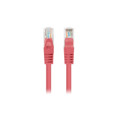 Patchcord LANBERG Cat.5e UTP 1m red 10-pack