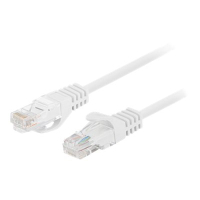 Patchcord LANBERG Cat.5e UTP 1m white 10-pack