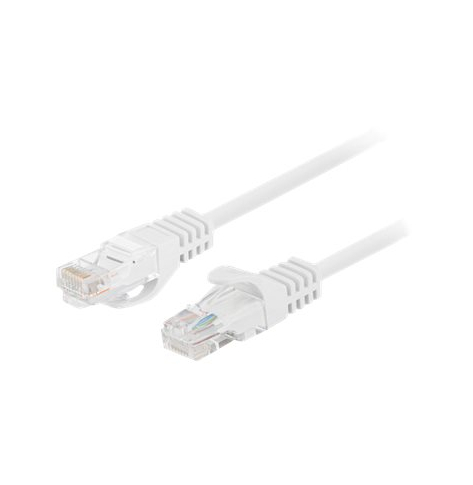 Patchcord LANBERG Cat.5e UTP 1m white 10-pack