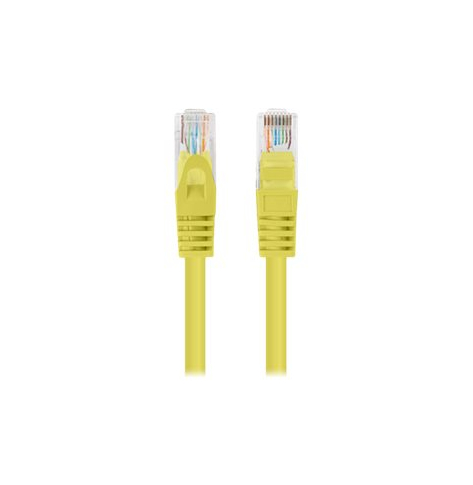 Patchcord LANBERG Cat.5e UTP 1m yellow 10-pack