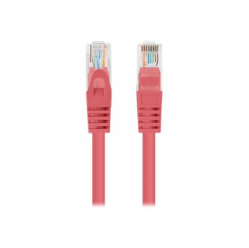 Patchcord LANBERG Cat.5e UTP 3m red 10-pack