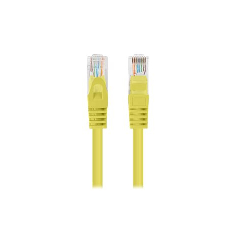 Patchcord LANBERG Cat.5e UTP 3m yellow 10-pack