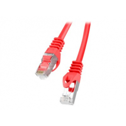 Patchcord LANBERG cat.6 0.25m FTP red