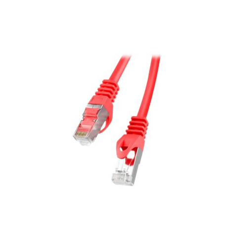 Patchcord LANBERG cat.6 0.25m FTP red