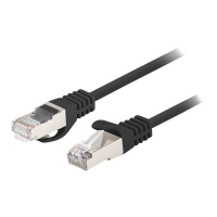 Patchcord LANBERG Cat.6 FTP 0.25m black 10-pack