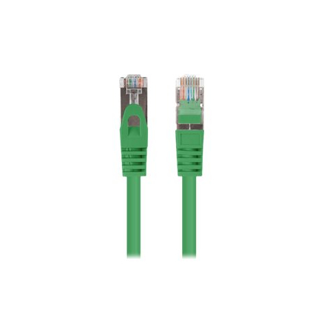 Patchcord LANBERG Cat.6 FTP 0.25m green 10-pack