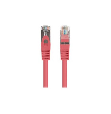 Patchcord LANBERG Cat.6 FTP 0.25m red 10-pack