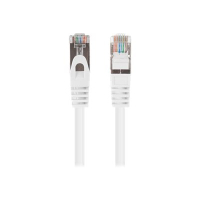 Patchcord LANBERG Cat.6 FTP 0.25m white 10-pack