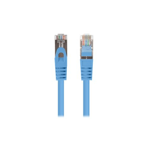 Patchcord LANBERG Cat.6 FTP 0.5m blue 10-pack
