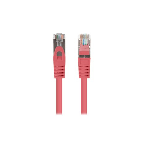 Patchcord LANBERG Cat.6 FTP 0.5m red 10-pack