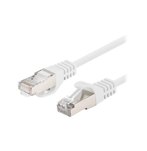 Patchcord LANBERG Cat.6 FTP 1.5m white 10-pack