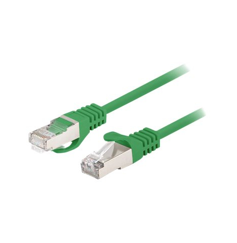 Patchcord LANBERG Cat.6 FTP 1m green 10-pack