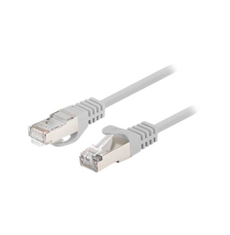 Patchcord LANBERG Cat.6 FTP 1m grey 10-pack